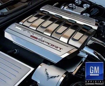 Fuel Rail Covers with Grand Sport Lettering; Stainless Steel (17-19 Corvette C7 Grand Sport)