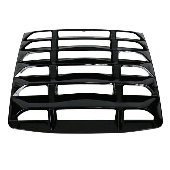 Rear Window Louvers; Black (14-19 Corvette C7)