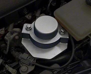 Vacuum Pump Actuator Cover with Cap; Textured Black (14-19 Corvette C7)