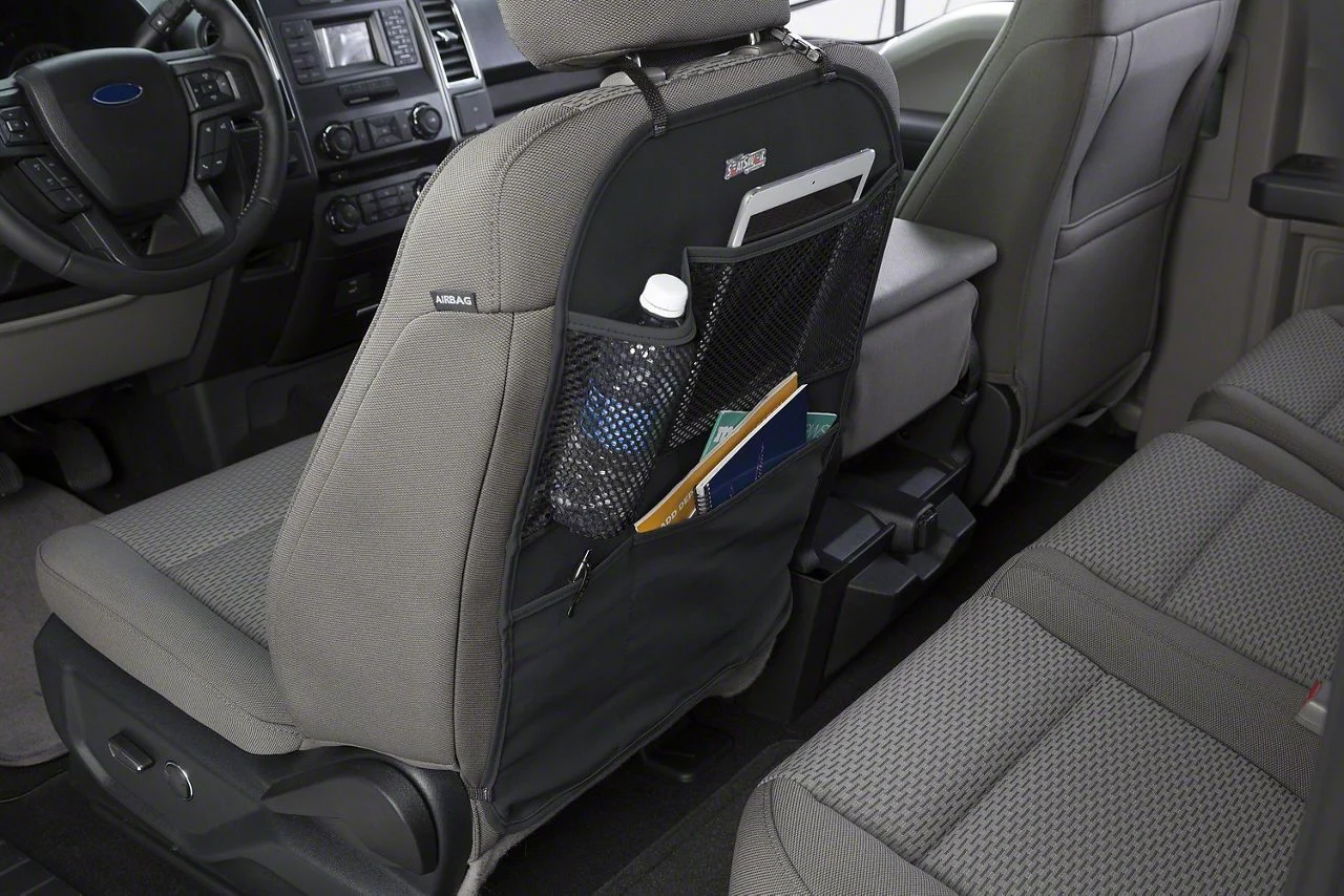 Covercraft Polycotton Seatback Organizer; Charcoal (Universal; Some Adaptation May Be Required)