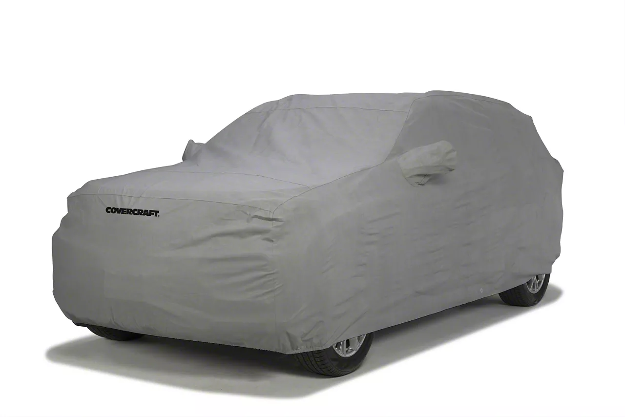 Covercraft Custom Car Covers 3-Layer Moderate Climate Car Cover; Gray (21-26 Mustang Mach-E)