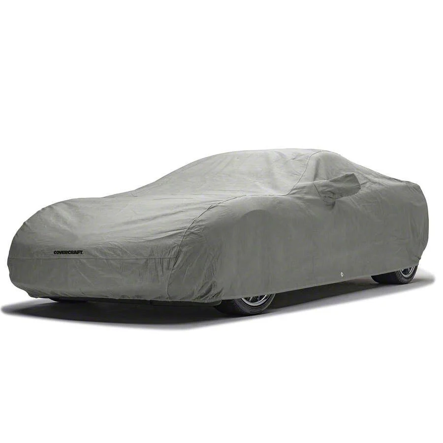 Covercraft Custom Car Covers 5-Layer Indoor Car Cover with Antenna Pocket; Gray (15-26 Mustang Fastback, Excluding GT350, GT500 & 22-26 GT Fastback w/ Performance Pack)