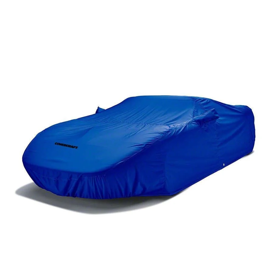 Covercraft Custom Car Covers WeatherShield HP Car Cover with Antenna Pocket; Bright Blue (21-23 Mustang Mach 1 w/ Handling Package)