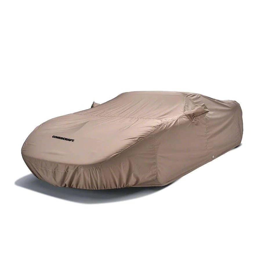 Covercraft Custom Car Covers WeatherShield HP Car Cover with Antenna Pocket; Taupe (21-23 Mustang Mach 1 w/ Handling Package)