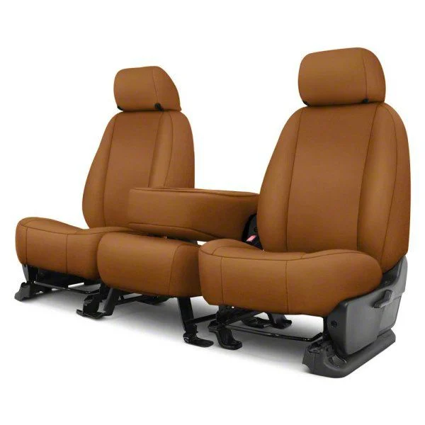 Covercraft Carhartt PrecisionFit Custom Front Row Seat Covers; Brown (20-26 Sierra 2500 HD w/ Front Bench Seat & Center Armrest)