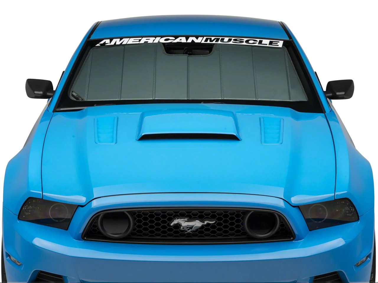 Covercraft UVS100 Heat Shield Custom Sunscreen; Silver (13-14 Mustang)