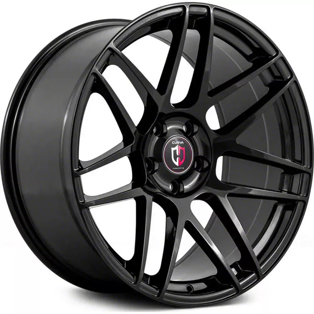 Curva Concepts C300 Gloss Black Wheel; 20x9.5; 35mm Offset (05-09 Mustang)