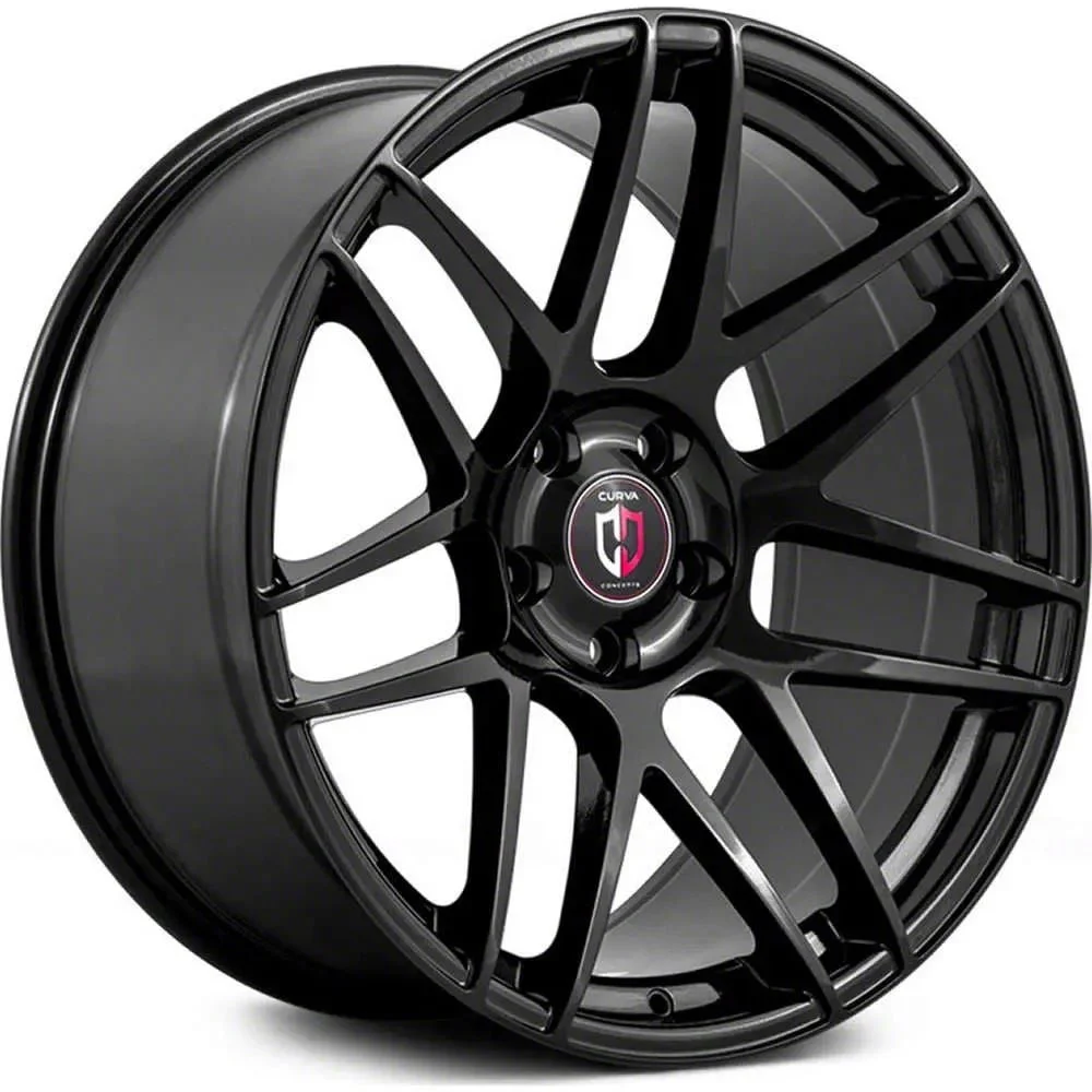 Curva Concepts C300 Gloss Black Wheel; 20x9.5; 35mm Offset (10-14 Mustang)
