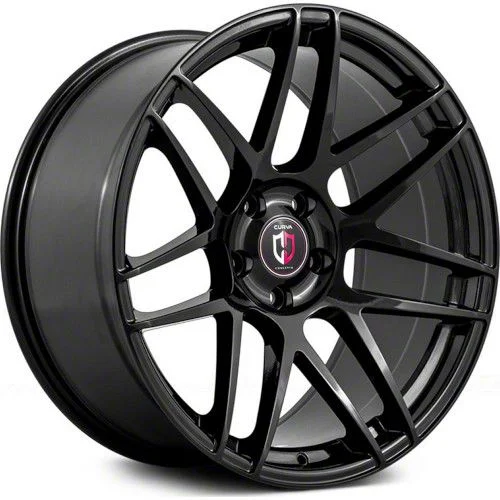 Curva Concepts C300 Gloss Black Wheel; 20x9.5; 30mm Offset (15-23 Mustang GT, EcoBoost, V6)
