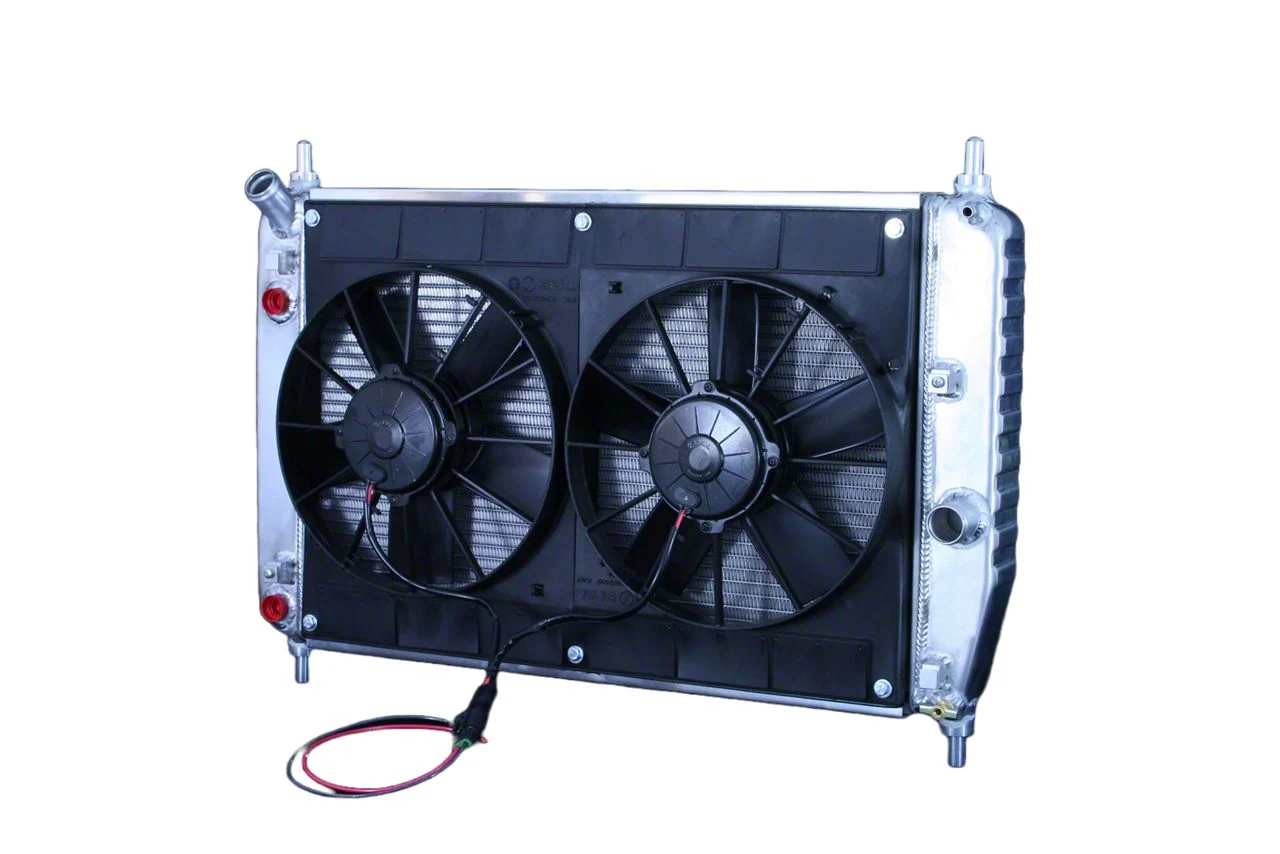 DeWitts Pro Series Direct Fit Radiator and Fan Combo; Natural Finish (05-13 Corvette C6 w/o Factory Engine Oil Cooler)