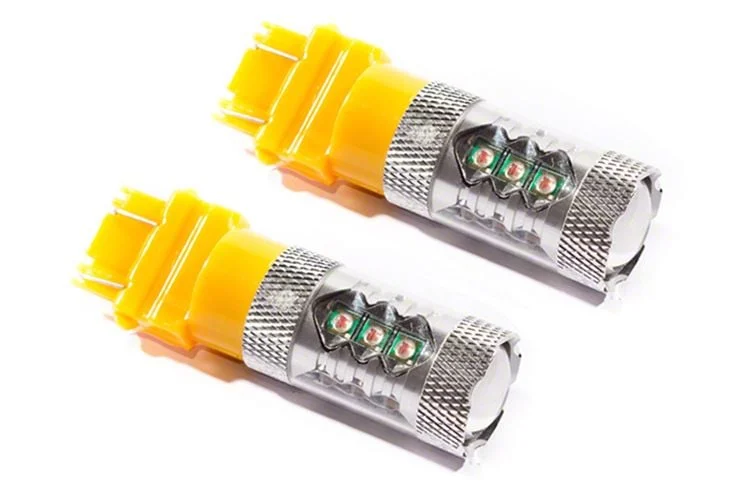 Diode Dynamics Amber Front Turn Signal LED Light Bulbs; 3157 XP80 (08-14 Challenger)