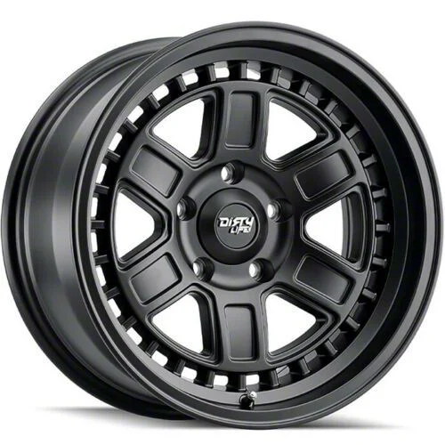 Dirty Life Cage Matte Black 6-Lug Wheel; 17x8.5; -6mm Offset (07-14 Yukon)