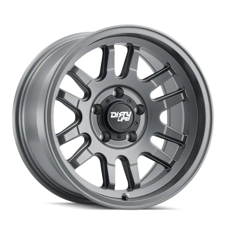 Dirty Life Canyon Satin Graphite 6-Lug Wheel; 17x9; 0mm Offset (07-14 Yukon)
