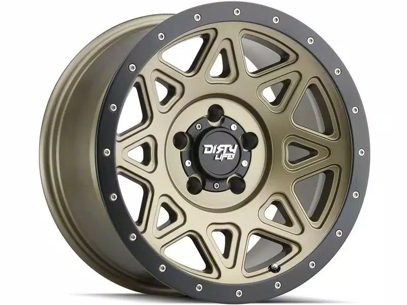 Dirty Life Theory Matte Gold 6-Lug Wheel; 20x9; 0mm Offset (07-14 Yukon)