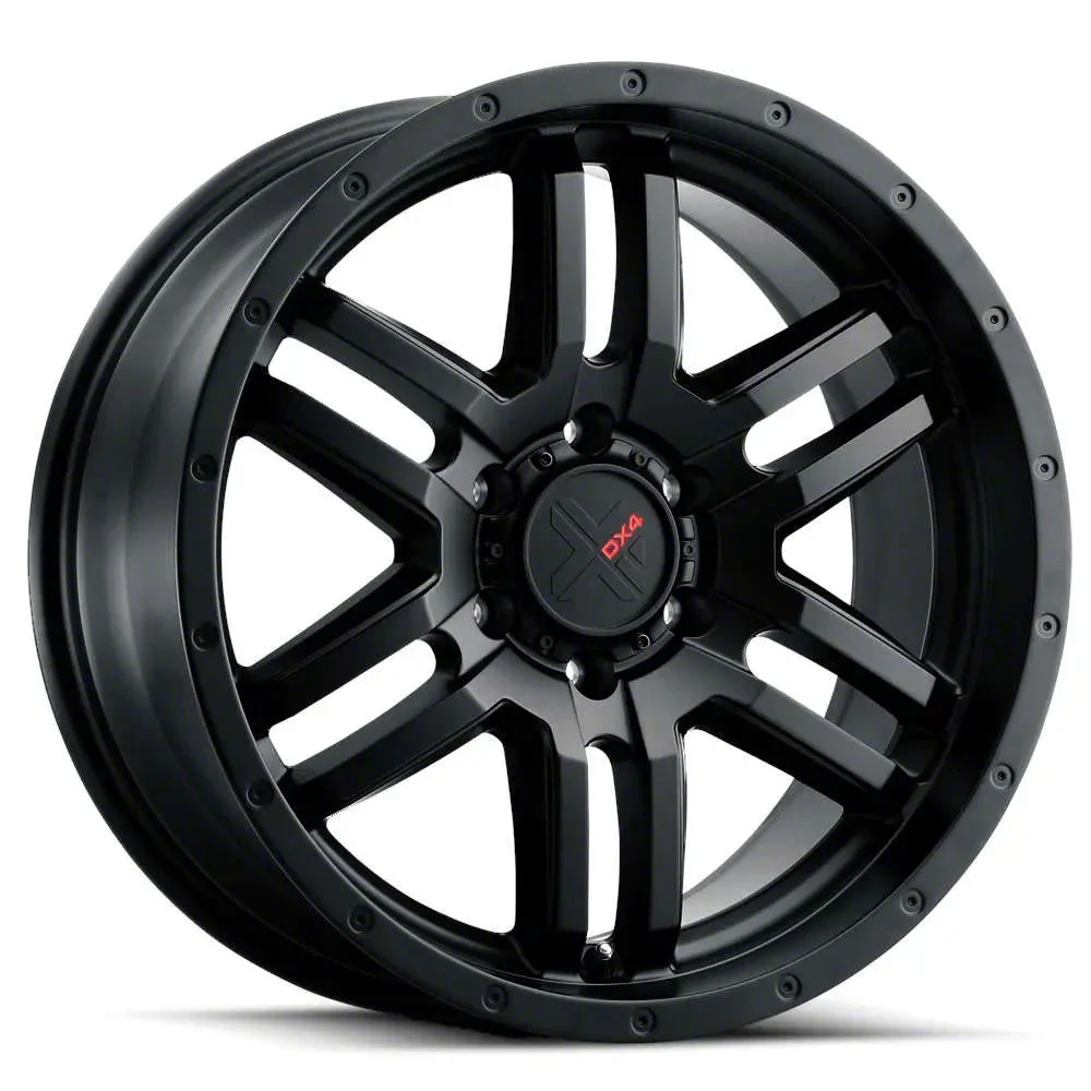 DX4 Wheels DYNO Flat Black 6-Lug Wheel; 20x9; 10mm Offset (04-08 F-150)