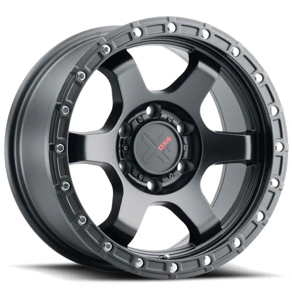DX4 Wheels NITRO Flat Black 6-Lug Wheel; 18x9; 12mm Offset (04-08 F-150)