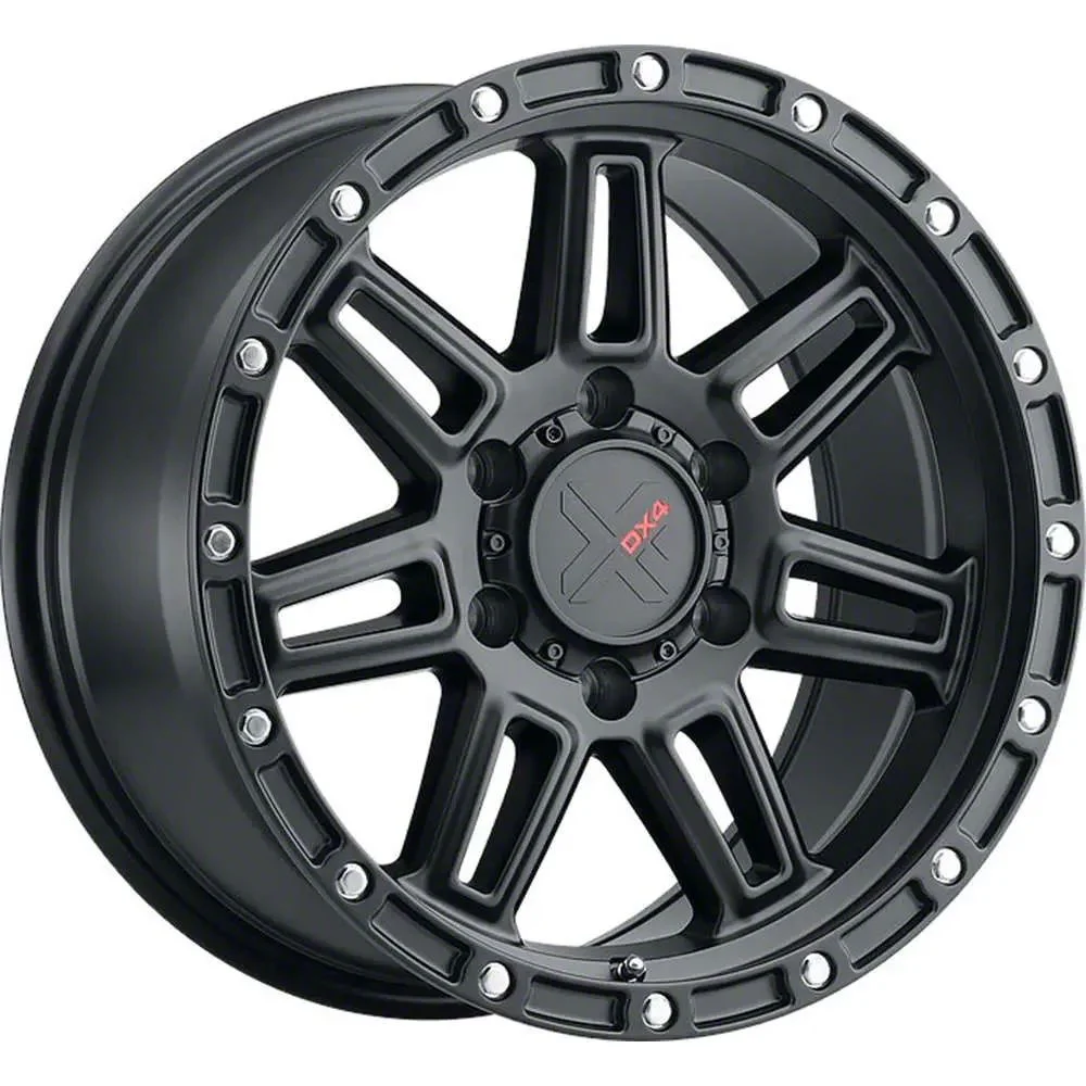 DX4 Wheels REBEL Flat Black 6-Lug Wheel; 17x8.5; 10mm Offset (04-08 F-150)