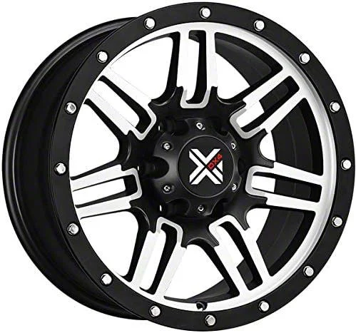 DX4 Wheels 7S Flat Black Machined 6-Lug Wheel; 17x8.5; 18mm Offset (07-14 Yukon)