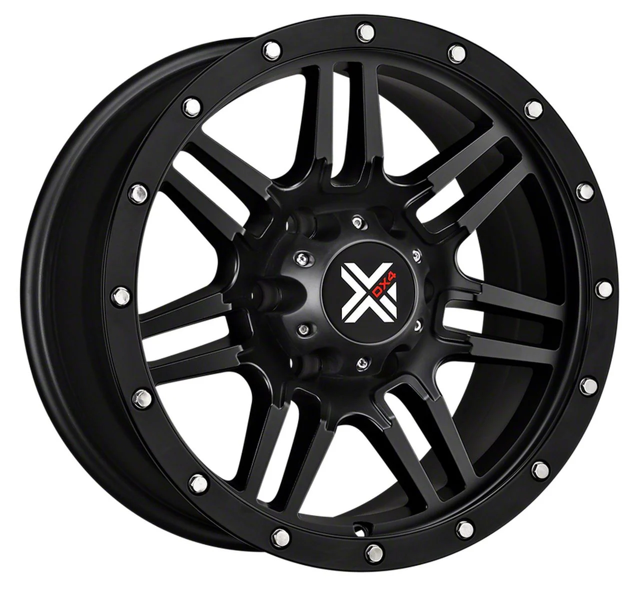 DX4 Wheels 7S Flat Black 6-Lug Wheel; 20x10; -18mm Offset (07-14 Yukon)