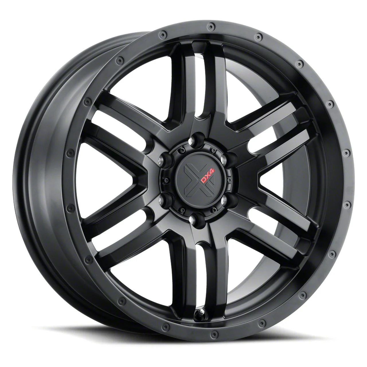 DX4 Wheels DYNO Flat Black 6-Lug Wheel; 18x8; 25mm Offset (07-14 Yukon)