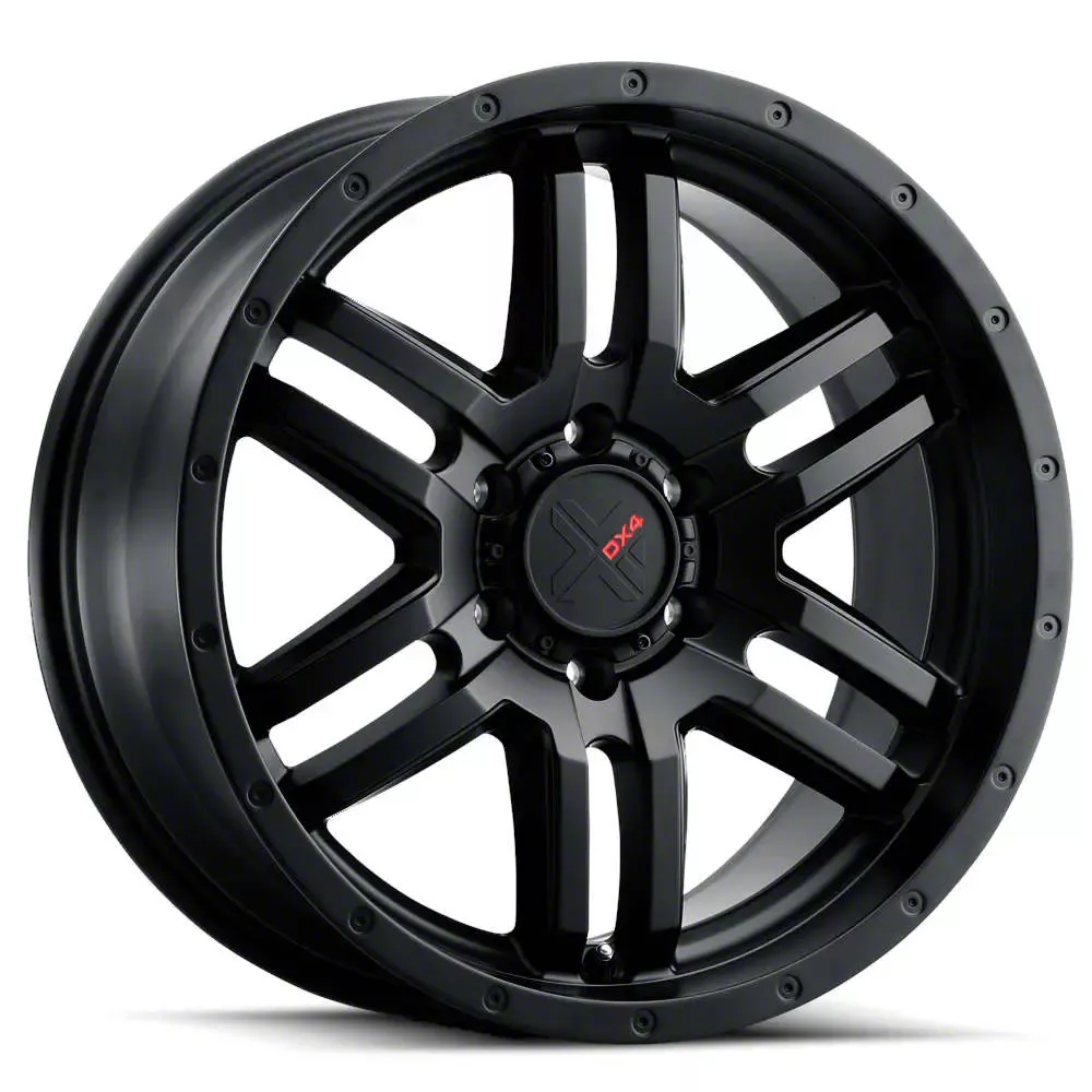 DX4 Wheels DYNO Flat Black 6-Lug Wheel; 20x9; 10mm Offset (07-14 Yukon)