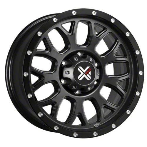DX4 Wheels GEAR Flat Black 6-Lug Wheel; 17x8.5; -6mm Offset (07-14 Yukon)