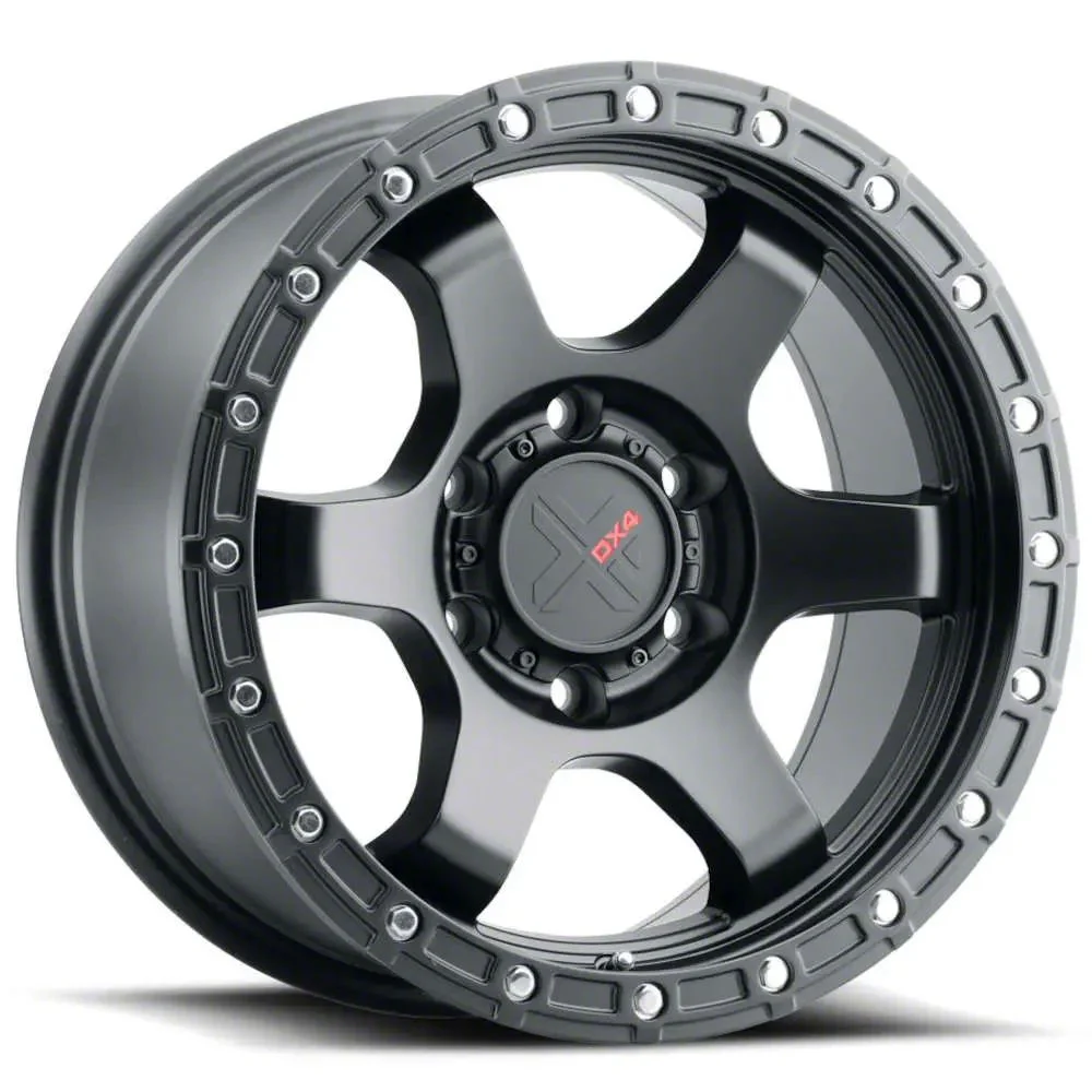 DX4 Wheels NITRO Flat Black 6-Lug Wheel; 17x8.5; -18mm Offset (07-14 Yukon)