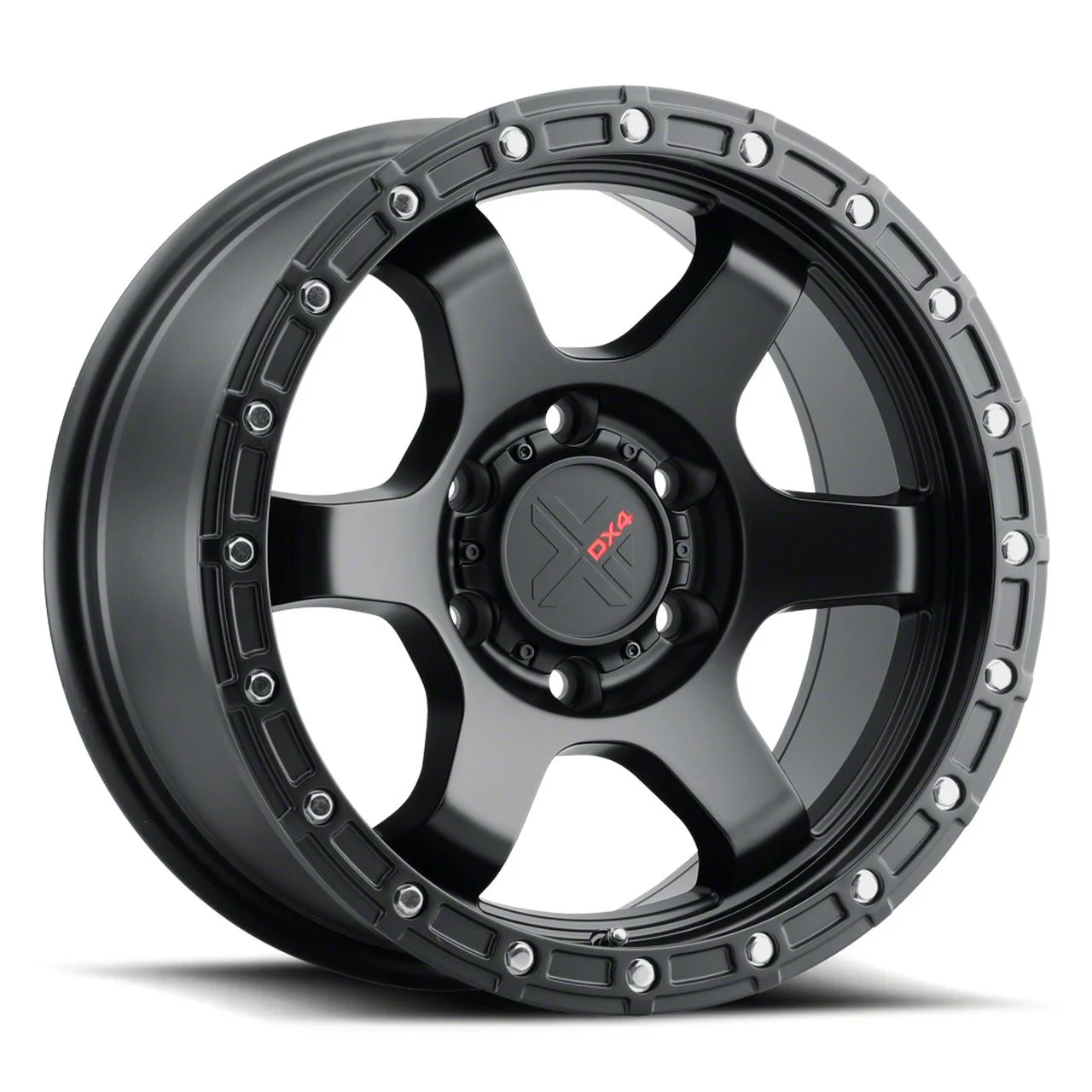 DX4 Wheels NITRO Flat Black 6-Lug Wheel; 18x9; -12mm Offset (07-14 Yukon)