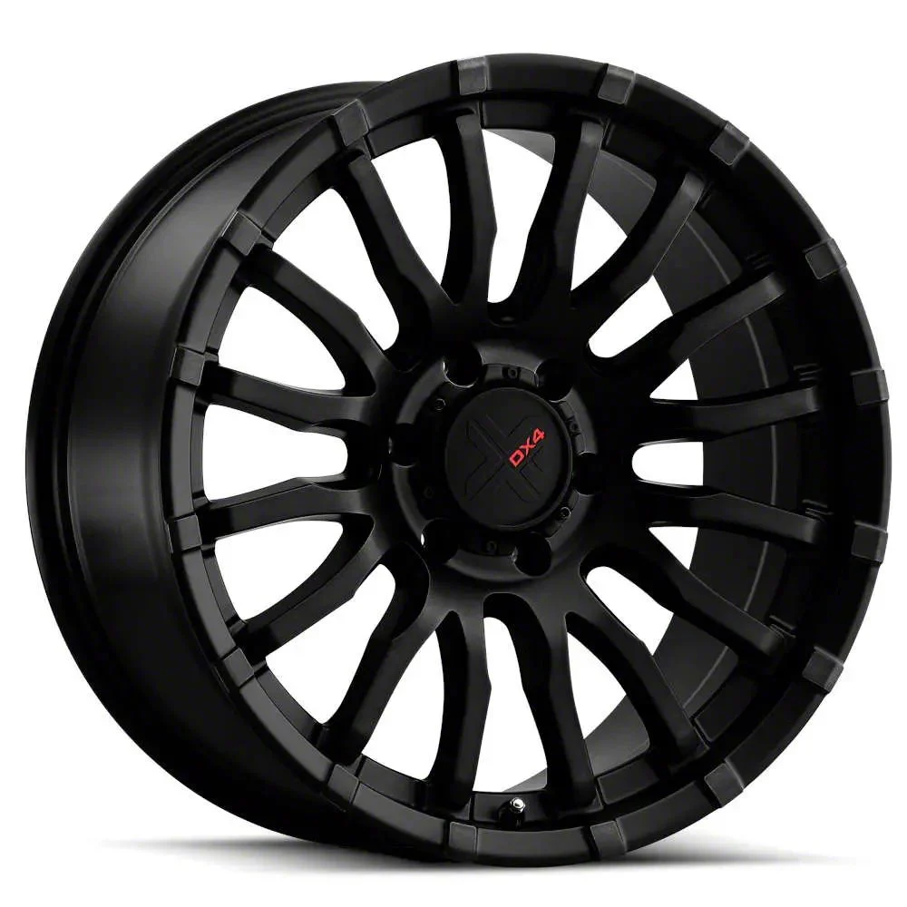DX4 Wheels OCTANE Flat Black 6-Lug Wheel; 20x9; 10mm Offset (07-14 Yukon)
