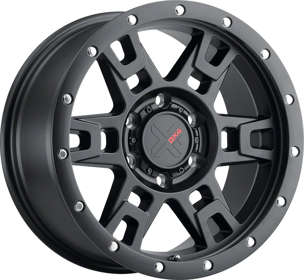 DX4 Wheels TERRAIN Flat Black 6-Lug Wheel; 18x9; -12mm Offset (07-14 Yukon)