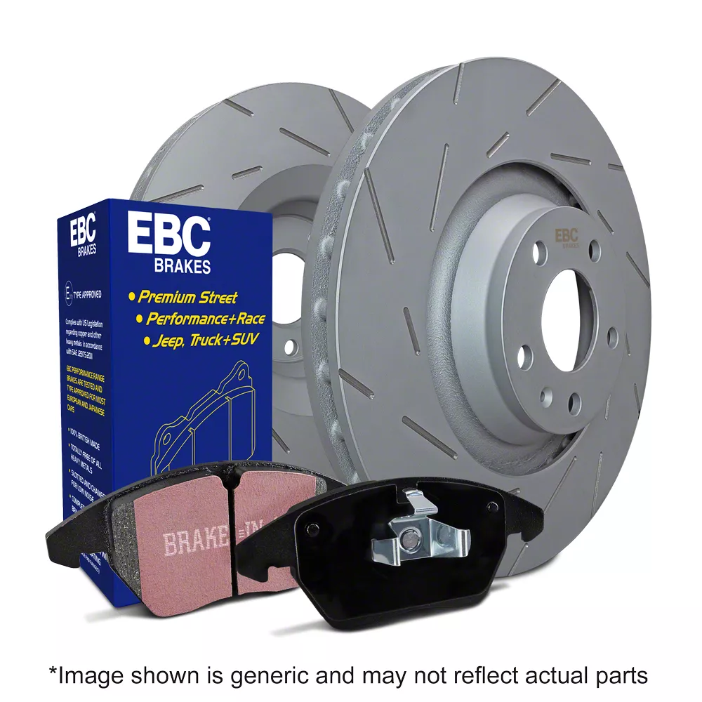 EBC Brakes Stage 2 Greenstuff 6000 Brake Rotor and Pad Kit; Front (05-08 Corvette C6 Base w/ Standard Brake Package)