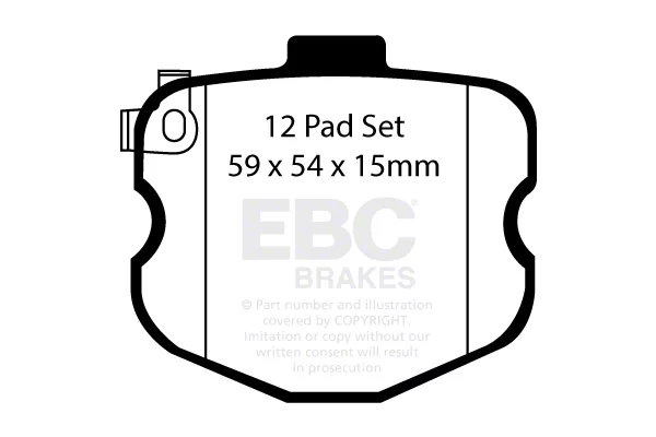 EBC Brakes Stage 4 Redstuff Brake Rotor and Pad Kit; Front (09-13 Corvette C6 Z06 w/o Z07 Brake Package; 10-13 Corvette C6 Grand Sport)