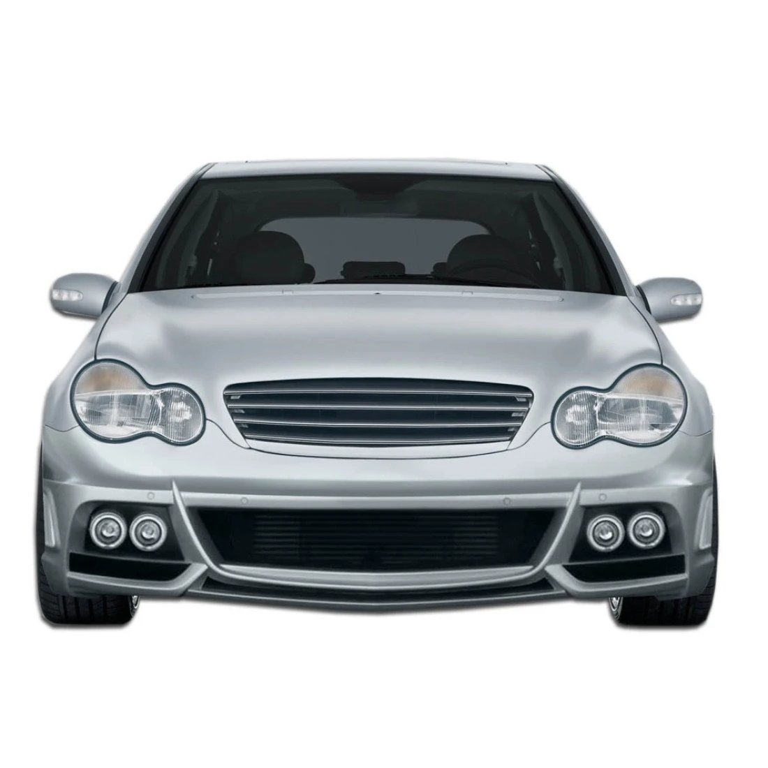 2001-2007 Mercedes C Class W203 W-1 Front Bumper - 1 Piece - 107134