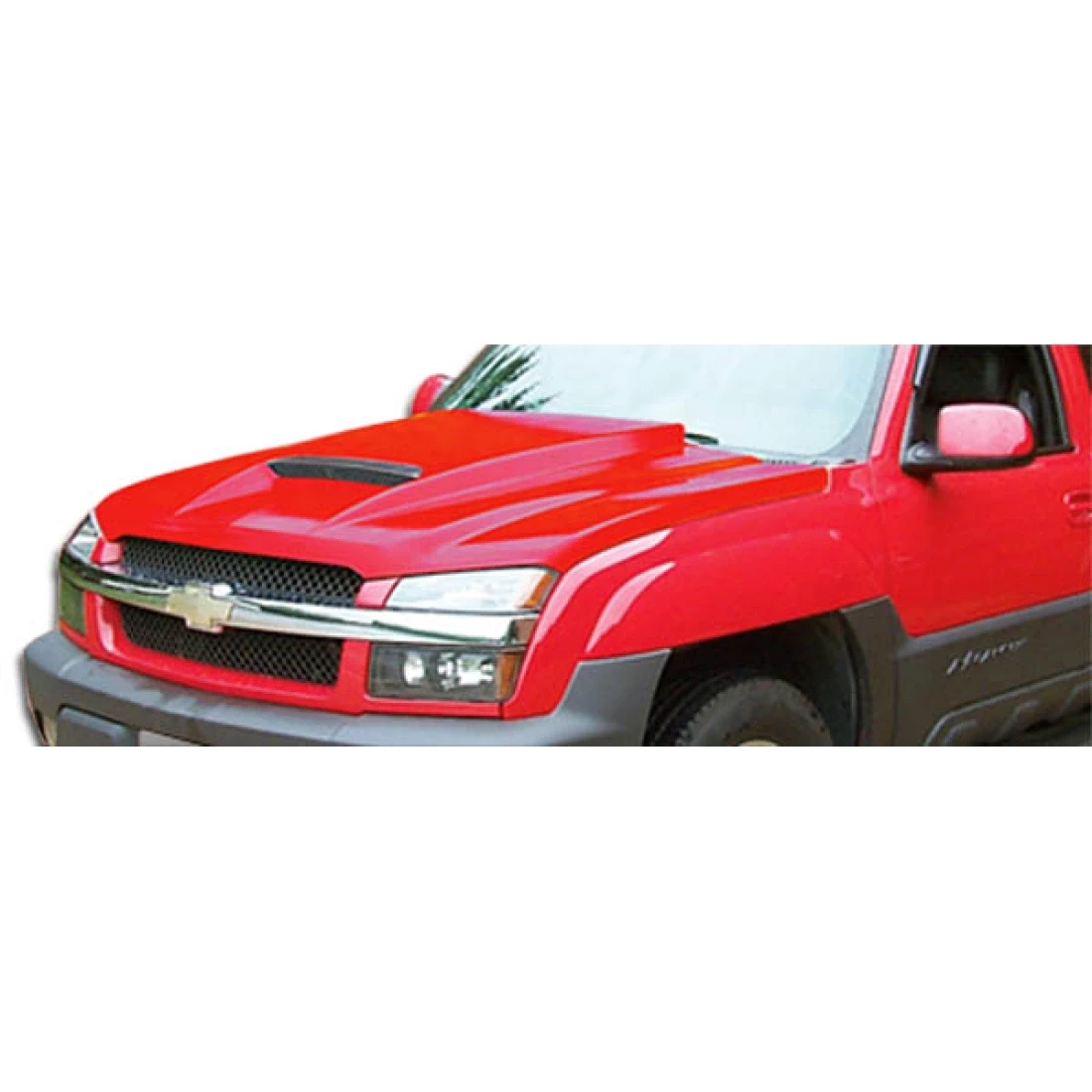 2002-2006 Chevrolet Avalanche (with cladding) Ram Air Hood - 1 Piece - 103027