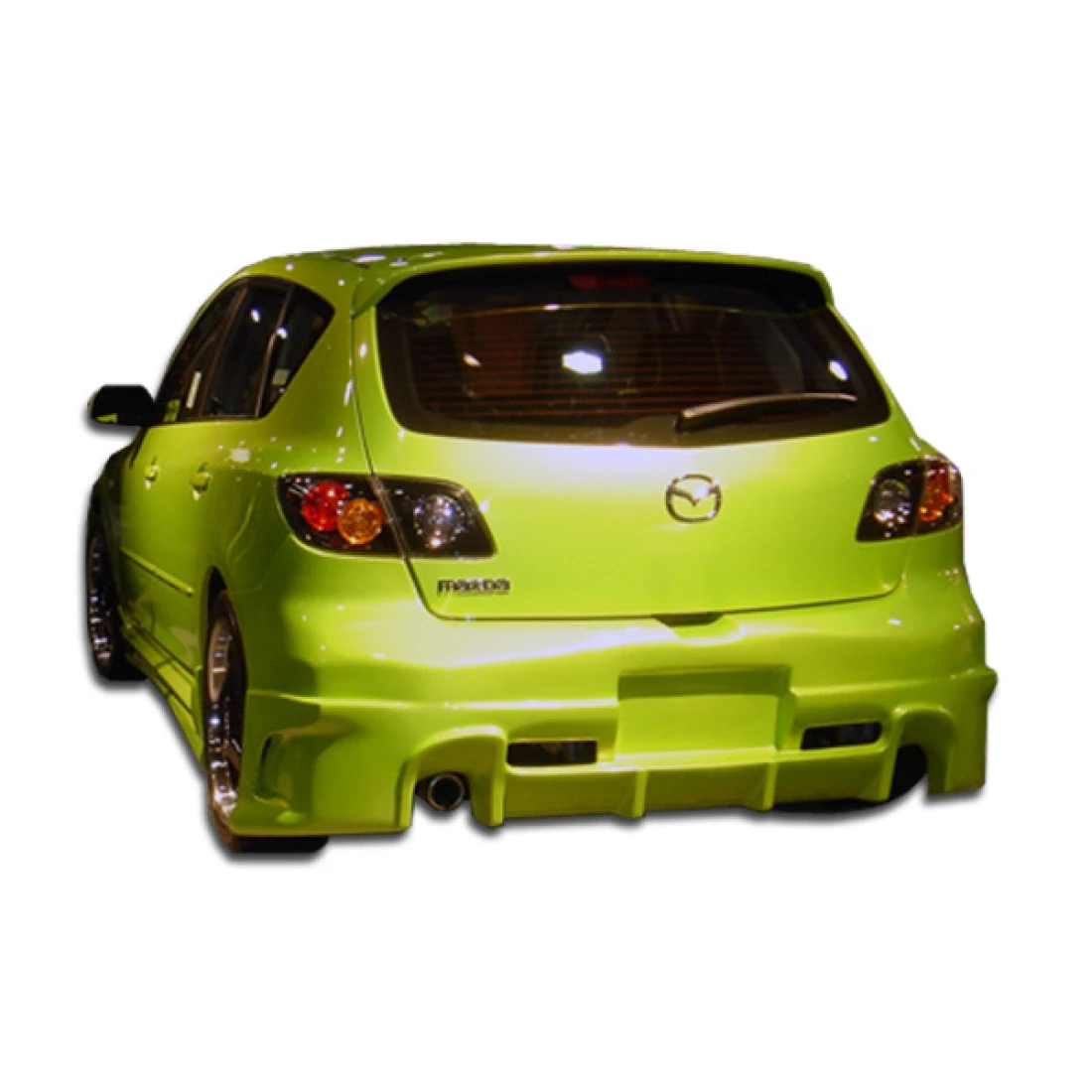 2004-2009 Mazda 3 HB Raven Rear Bumper - 1 Piece - 100567