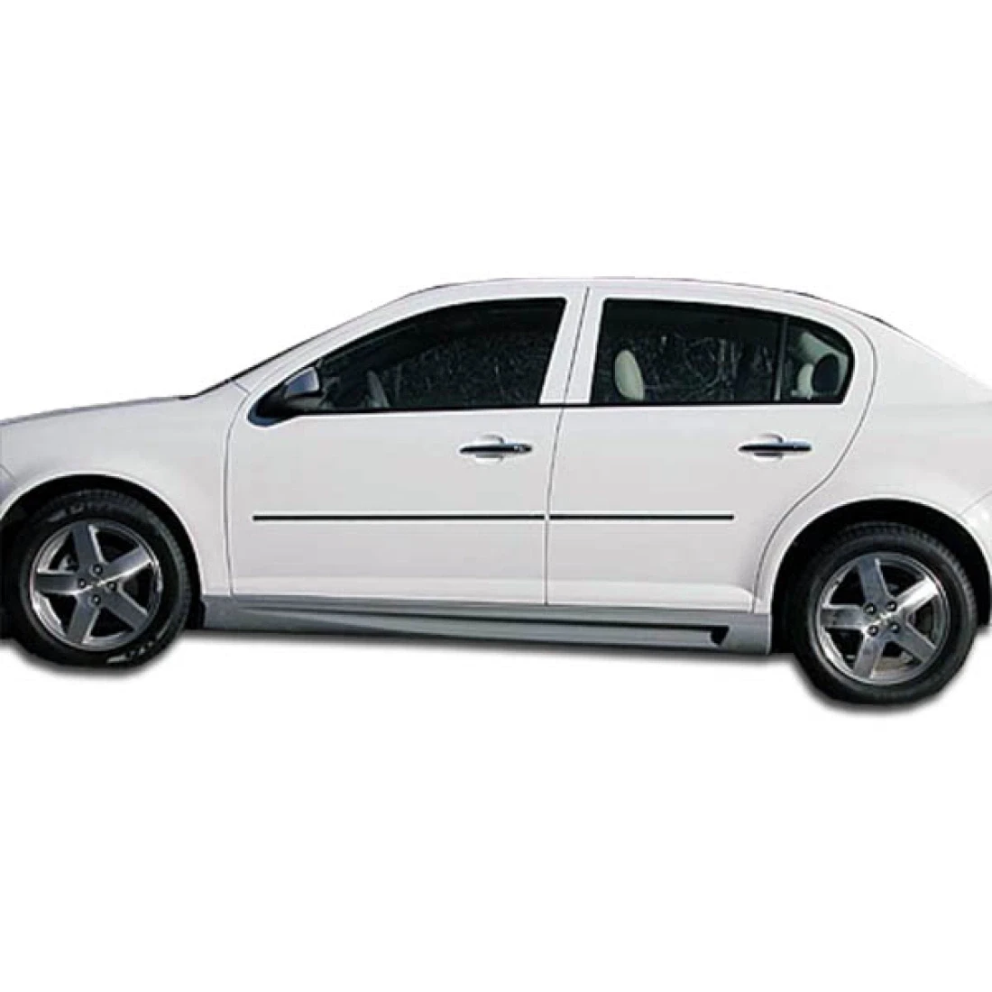 2005-2010 Chevrolet Cobalt 2007-2010 Pontiac G5 4DR Racer Side Skirts Rocker Panels - 2 Piece - 100638