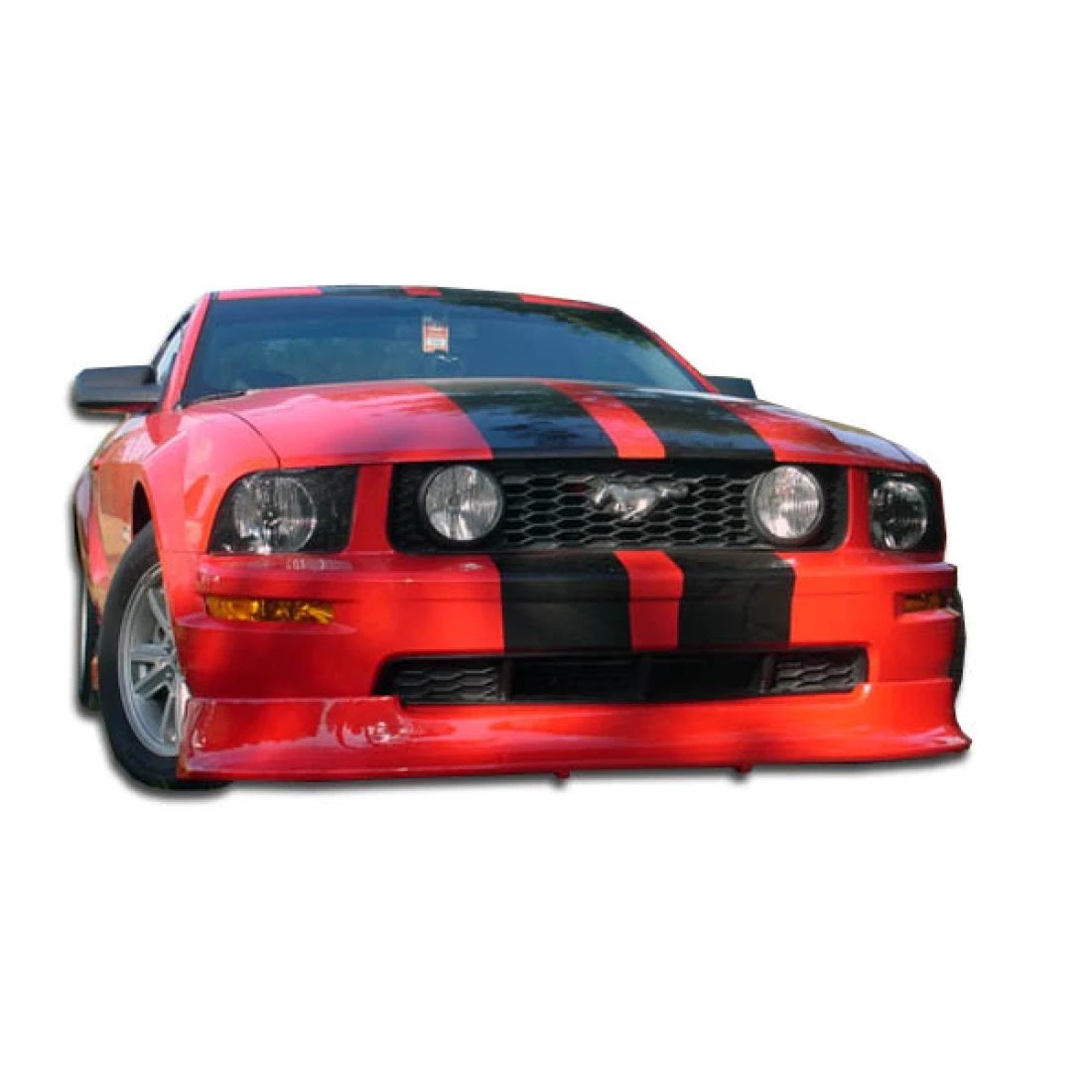 2005-2009 Ford Mustang GT Racer Front Lip Under Spoiler Air Dam - 1 Piece - 100647