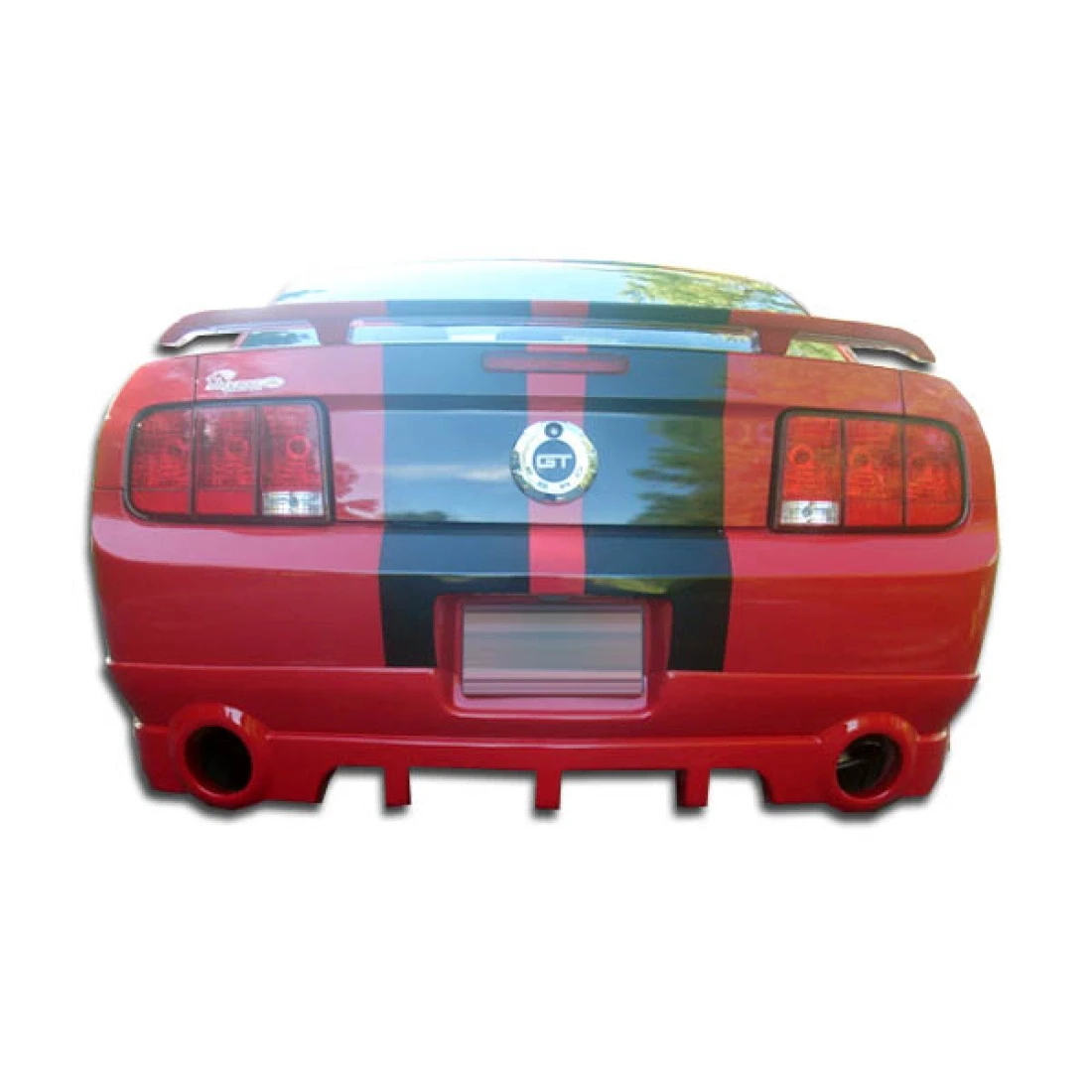 2005-2009 Ford Mustang Racer Rear Lip Under Spoiler Air Dam - 1 Piece - 100649