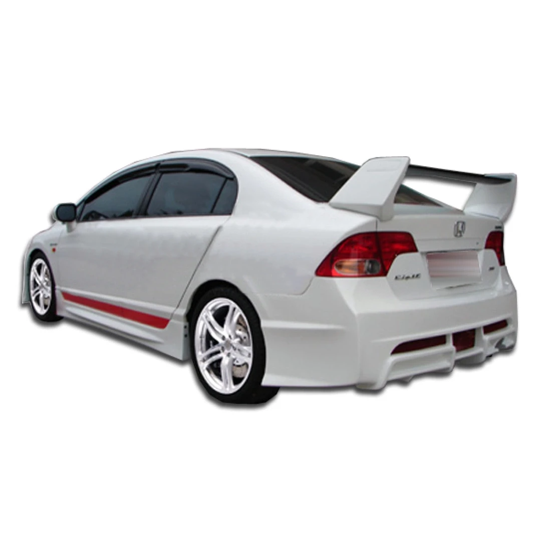2006-2011 Honda Civic 4DR R-Spec Rear Bumper - 1 Piece - 104429