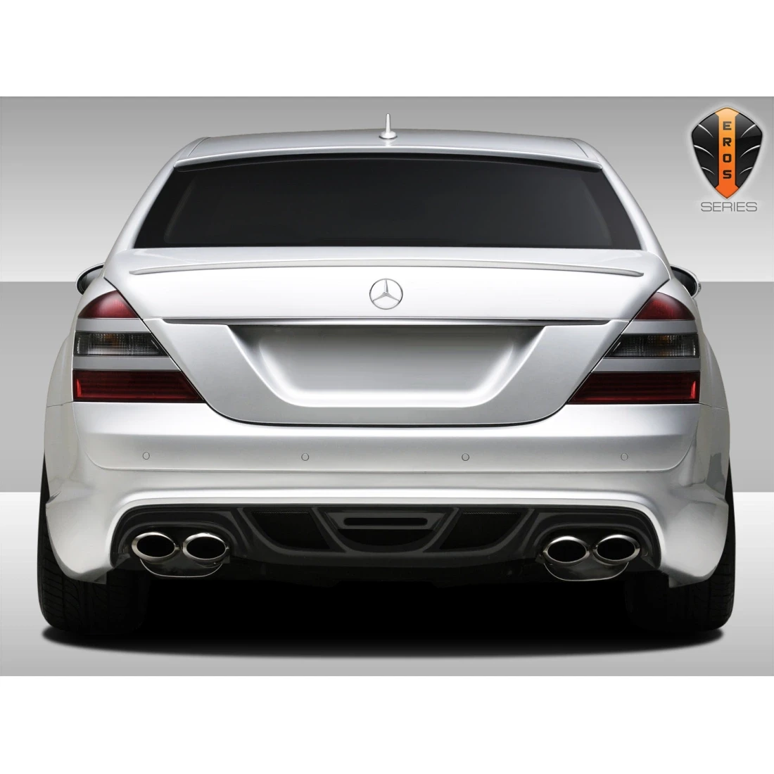 2007-2009 Mercedes S Class W221 Eros Version 2 Rear Bumper - 1 Piece - 107794