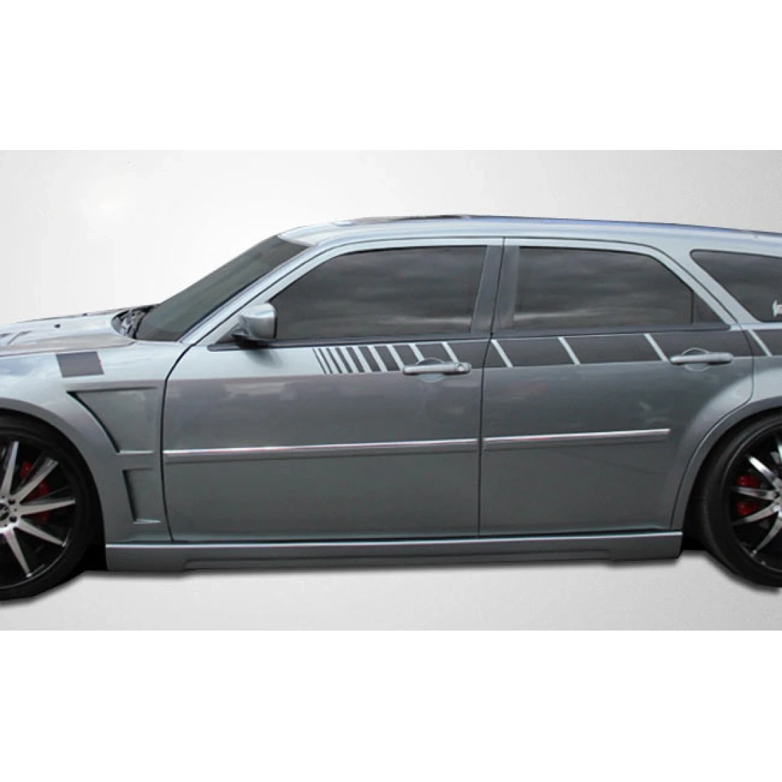2005-2010 Dodge Magnum Chrysler 300 300C Polyurethane Luxe Side Skirts Rocker Panels - 2 Piece - 104809