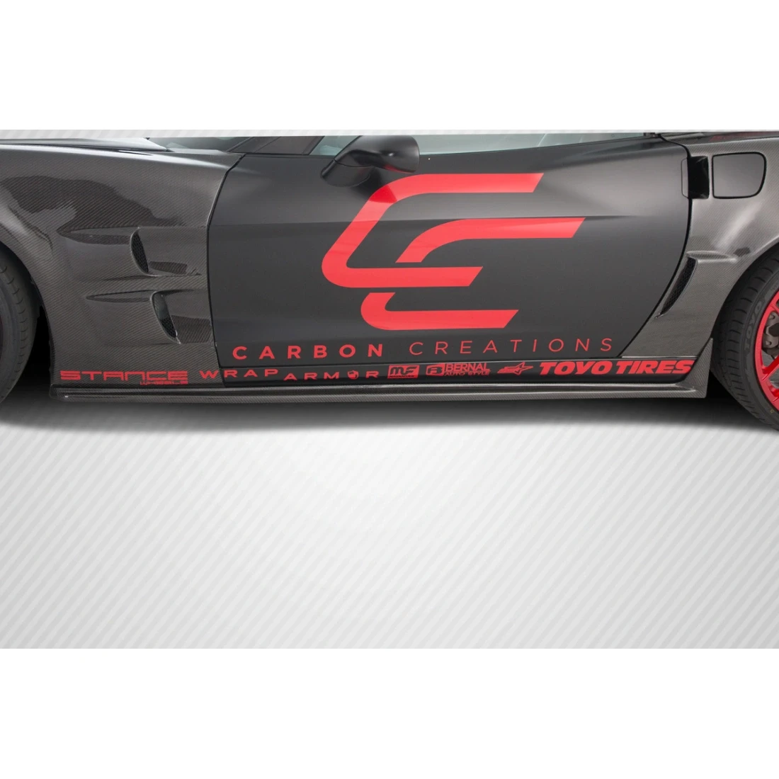 2005-2013 Chevrolet Corvette C6 ZR Edition Side Skirts Rocker Panels - 2 Piece - 105770