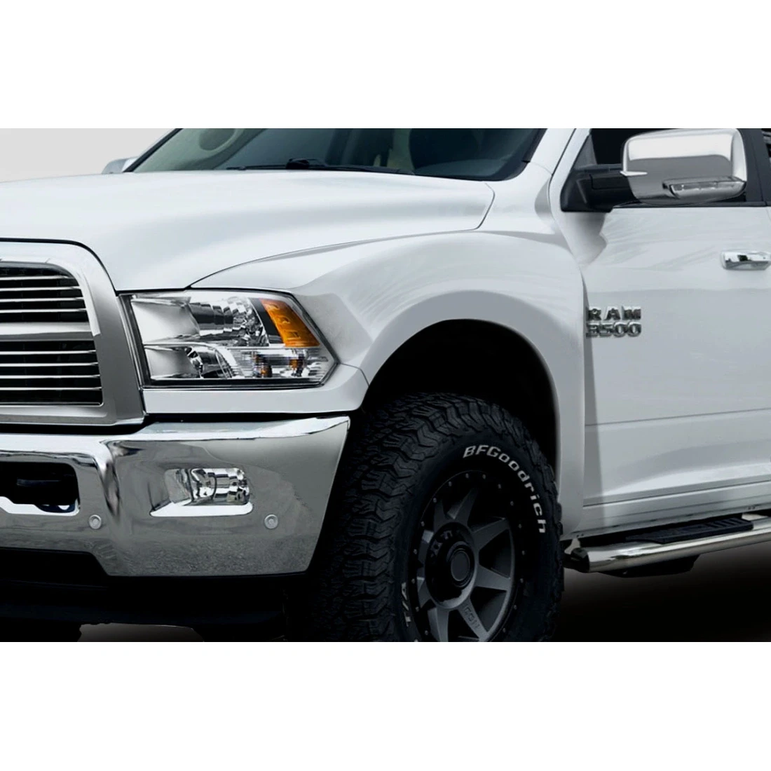 2009-2018 Dodge Ram 4" Off Road Bulge Front Fenders - 2 Piece - 106474