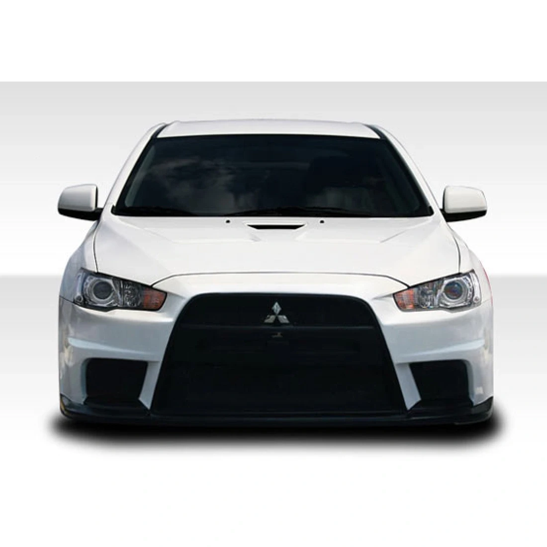 2008-2017 Mitsubishi Lancer Evo X Look Front Bumper - 1 Piece - 106953