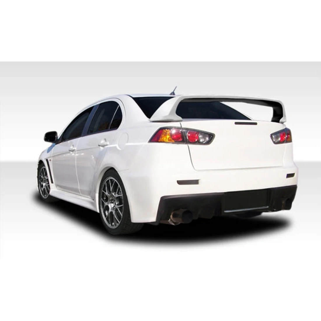2008-2017 Mitsubishi Lancer Evo X Look Rear Bumper - 1 Piece - 106955
