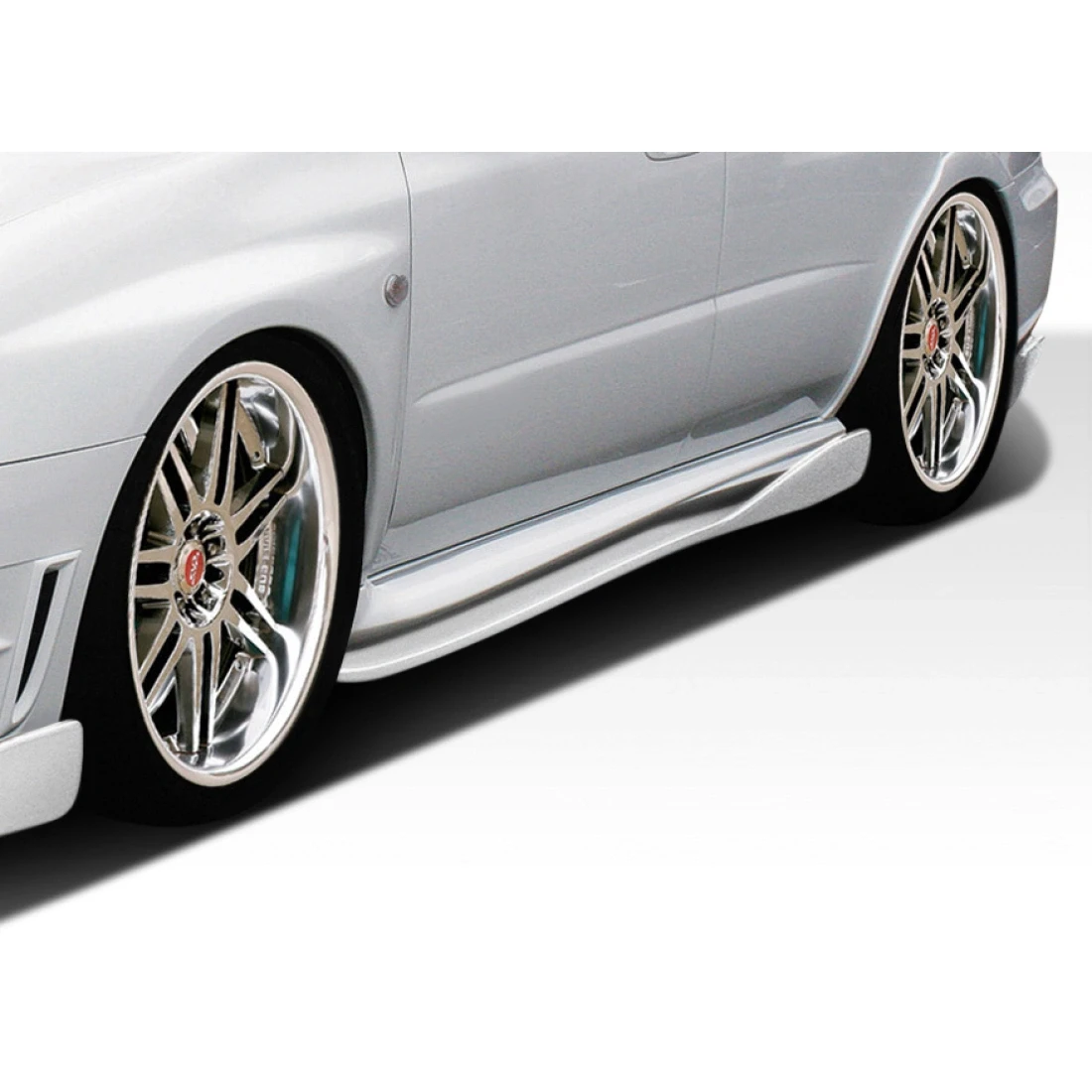 2002-2007 Subaru Impreza WRX STI C-Speed 2 Side Skirts Rocker Panel Add Ons Spat Extensions - 2 Piece - 107856