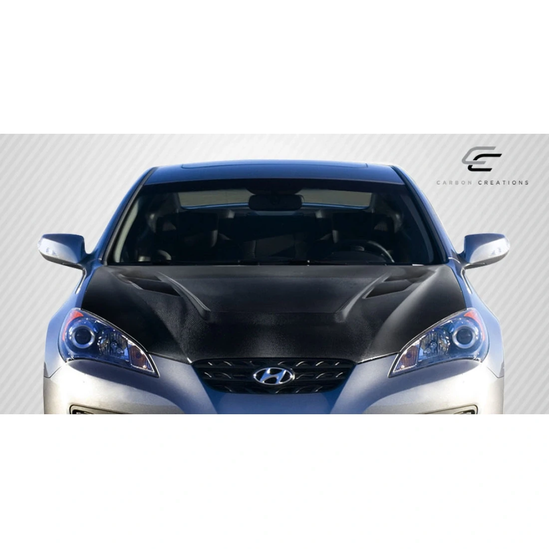 2010-2012 Hyundai Genesis Coupe 2DR Vader Hood - 1 Piece - 108585