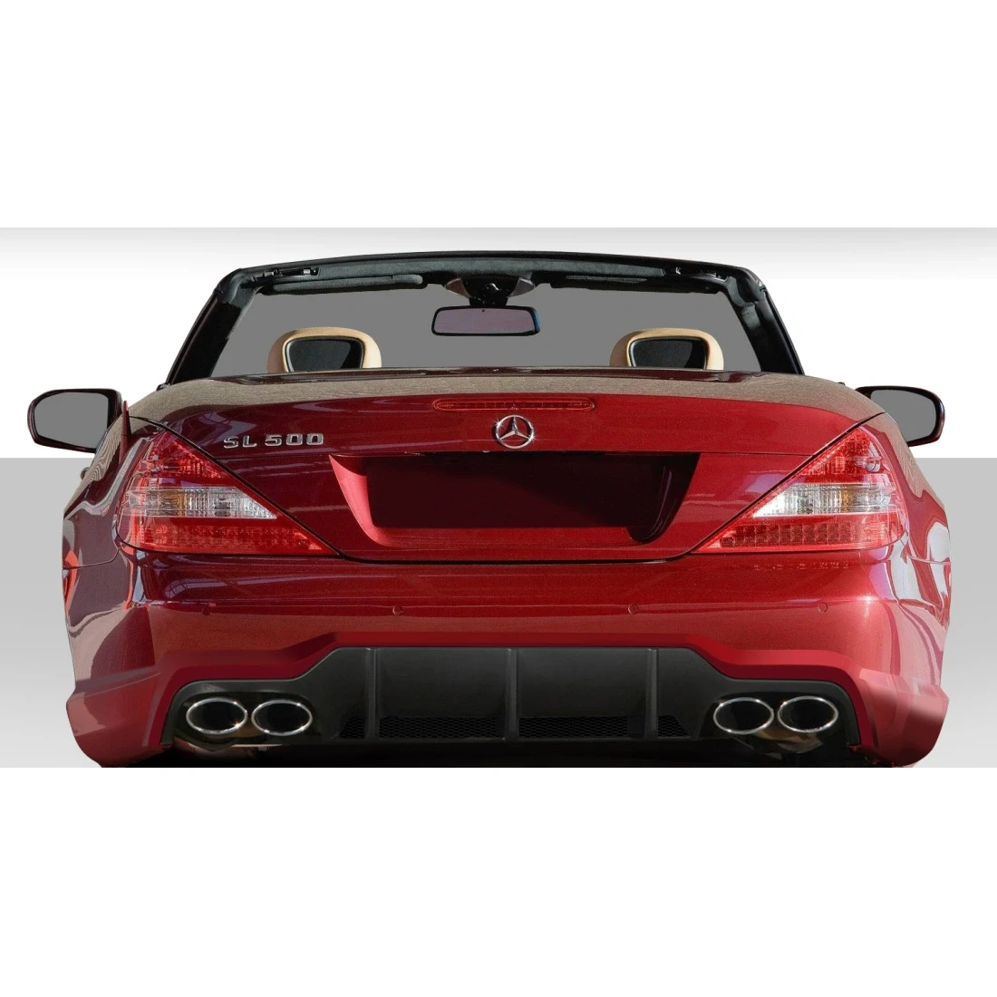 2003-2012 Mercedes SL Class R230 SL65 Look Rear Bumper - 1 Piece - 108779