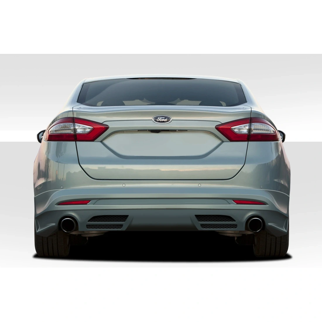2013-2016 Ford Fusion Racer Rear Lip Under Spoiler Air Dam - 1 Piece - 109334