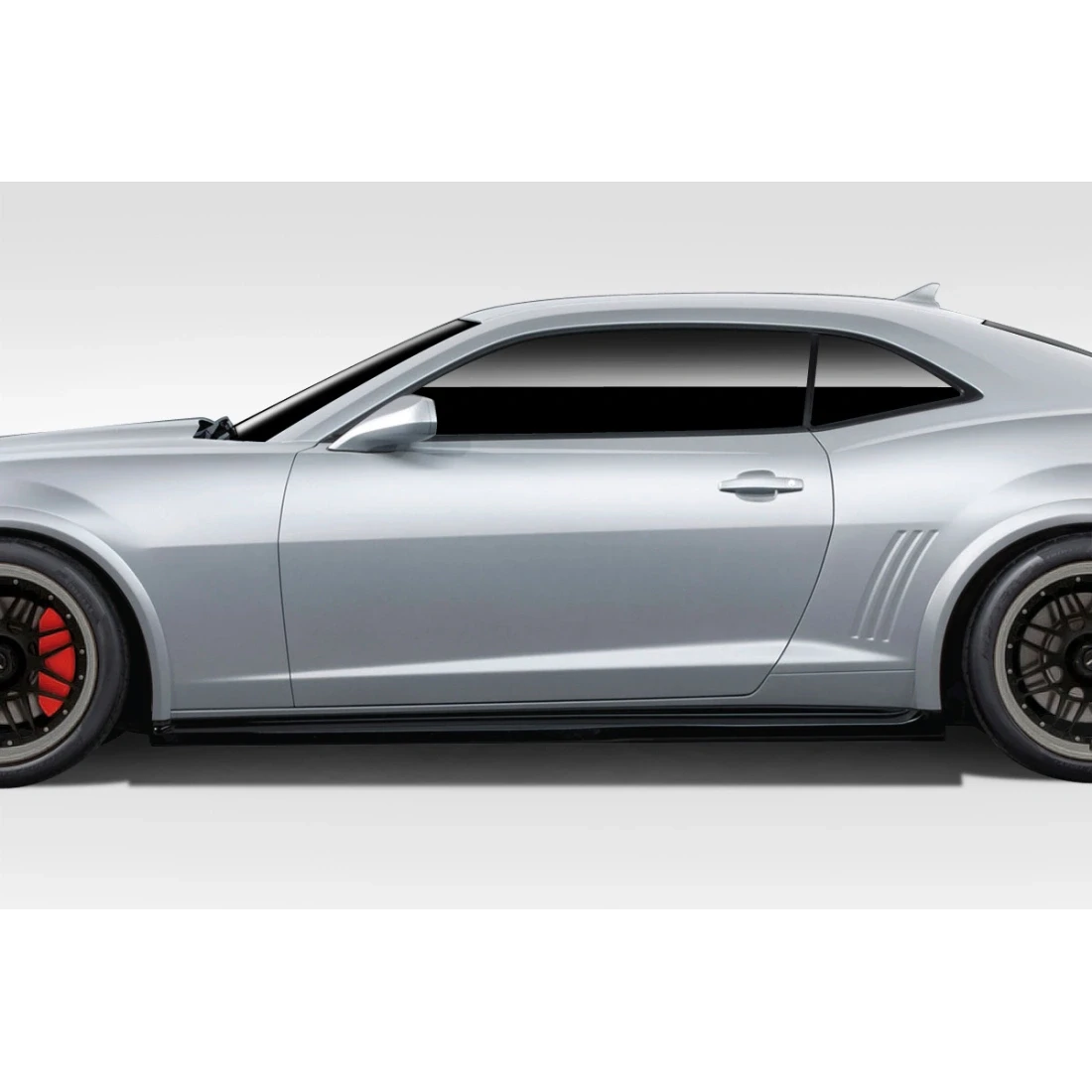 2010-2015 Chevrolet Camaro Z28 Look Side Skirt Rocker Panels - 2 Piece - 109811